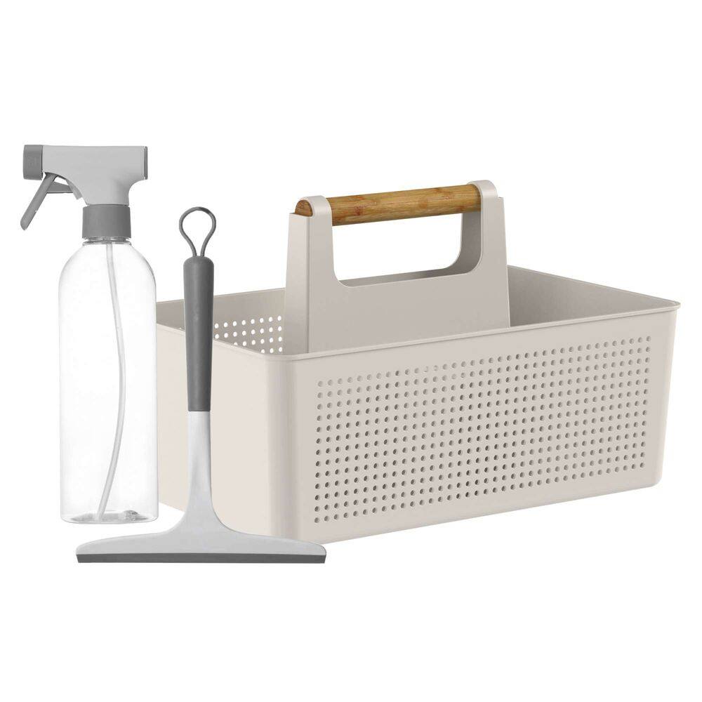 Conjunto Lavanderia Completa Flow com 3 Peças Bege - Ou