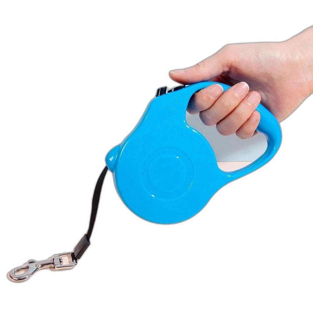 Coleira Guia Retrátil Pet Cachorro E Gato Passeio 5 Metros