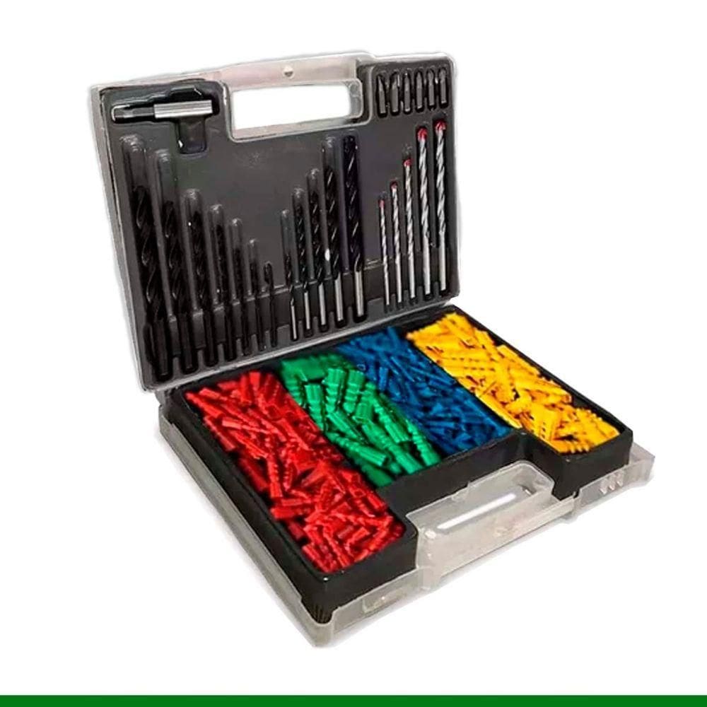 Jogo De Brocas Bits E Buchas 300 Peças Com Maleta