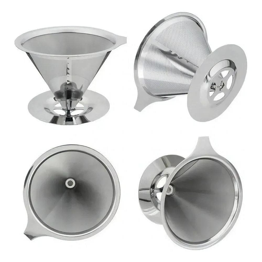 10X Top Chef Inox 101 Coador Filtro De Café Prateado