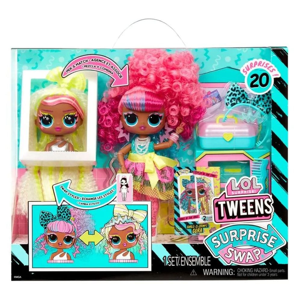 Boneca LOL Surprise Swap Curls 2-Crimps Cora - MGA