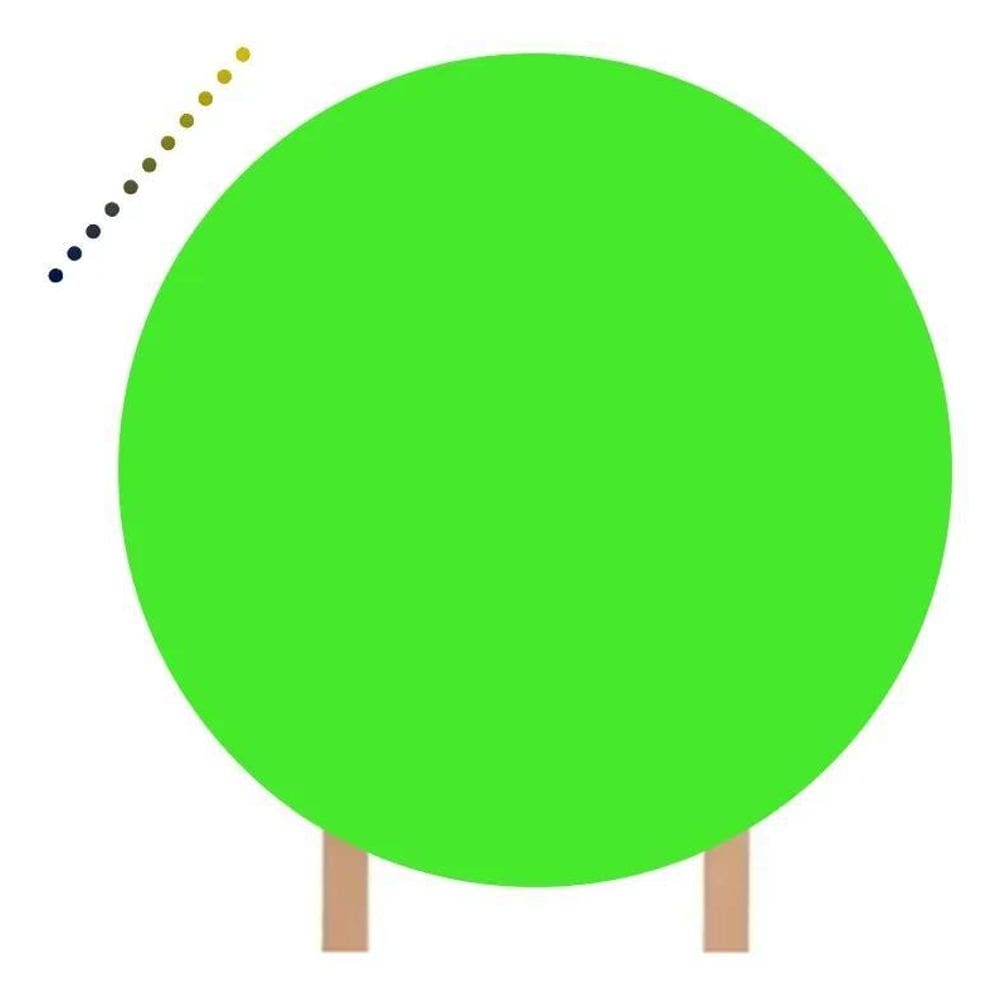 Capa Para Painel Redondo  Lisas 1,50M Verde Limã