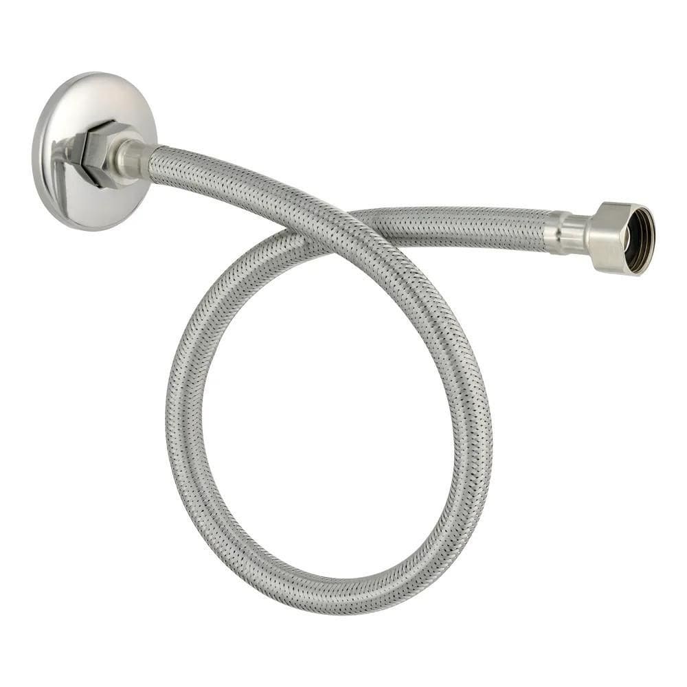 Engate Mangueira Flexível Trançada 40Cm Aço Inox Quente Fria