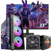 PC Gamer AMD Ryzen 5 5600GT  16GB RAM  Placa de video Radeon Vega 7  SSD 240GB  Fonte 550W + Monitor 23” LED 75hz