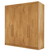 Guarda Roupas Casal 4 Portas 3 Gavetas 100% MDF Tunis