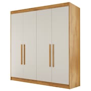 Guarda Roupas Casal 4 Portas 3 Gavetas 100% MDF Tunis