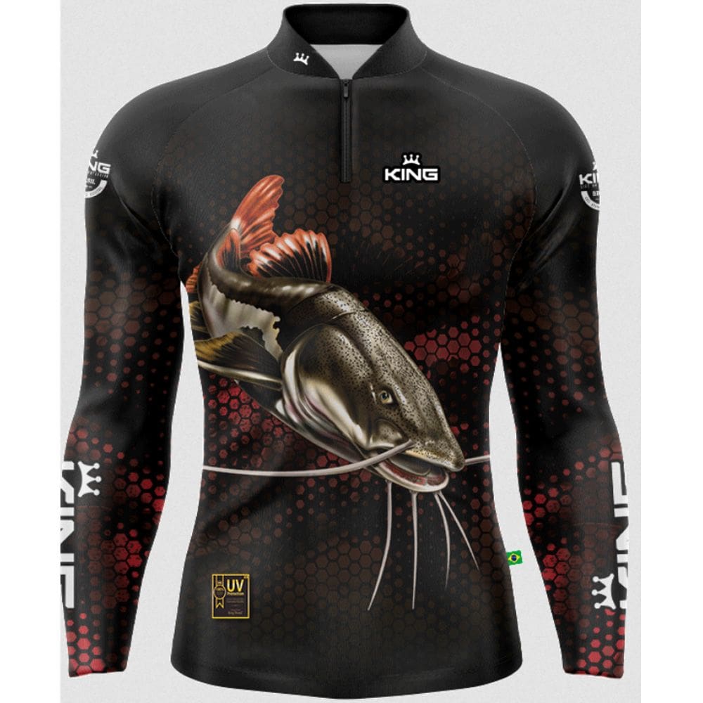 Camiseta de Pesca Proteção Solar UV 50+ King Brasil (KFF647N)