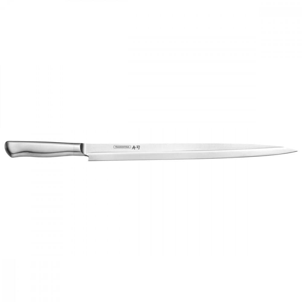 Faca Yanagiba Tramontina Sushi Diamond Com Lamina E Cabo Em Aço Inox 13