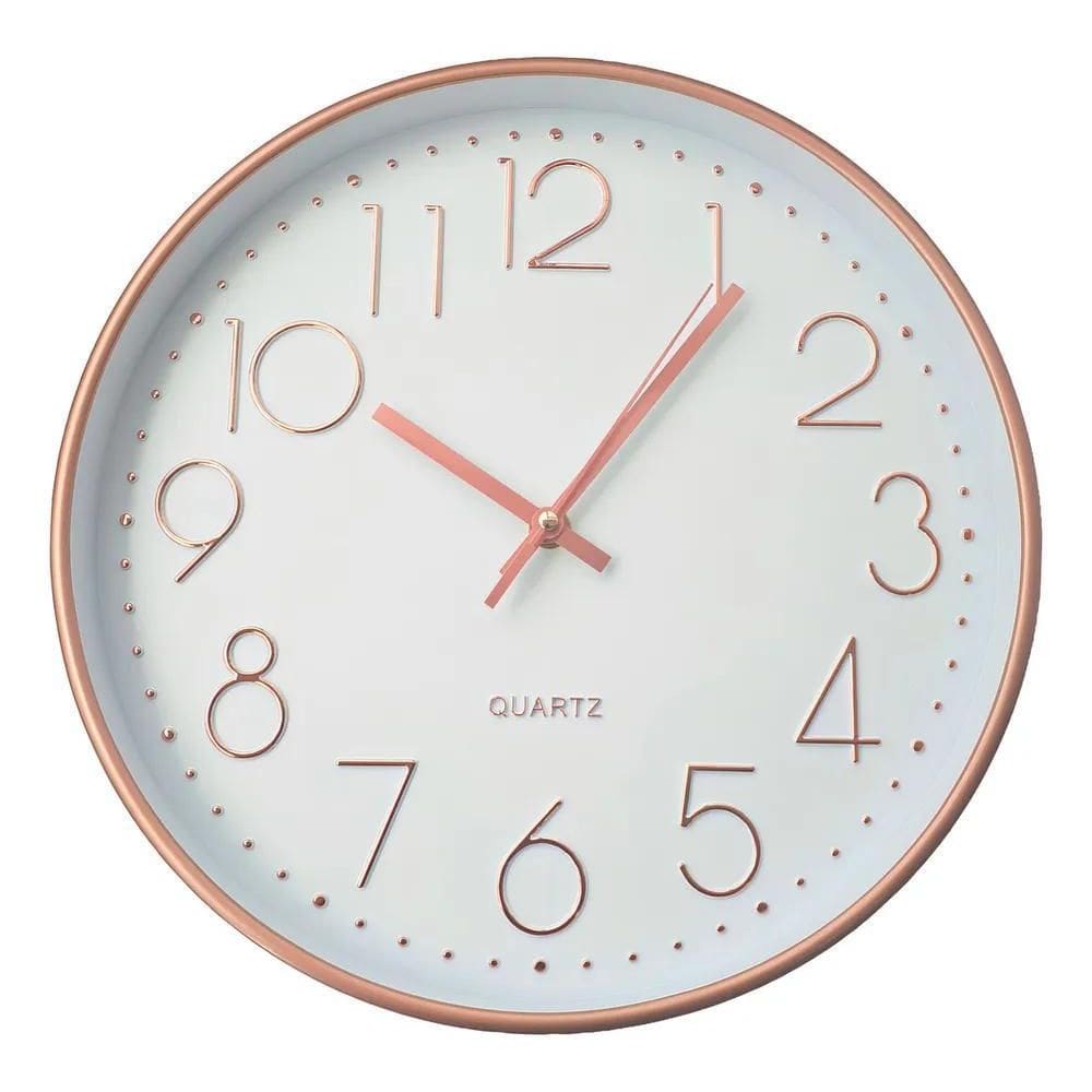 Relógio De Parede Analógico Decorativo Moderno Cor Da Estrut