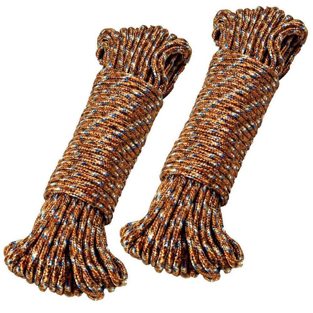 Kit 4 Cordas Para Varal Trançada Reforçada Poliéster 7mm 15m