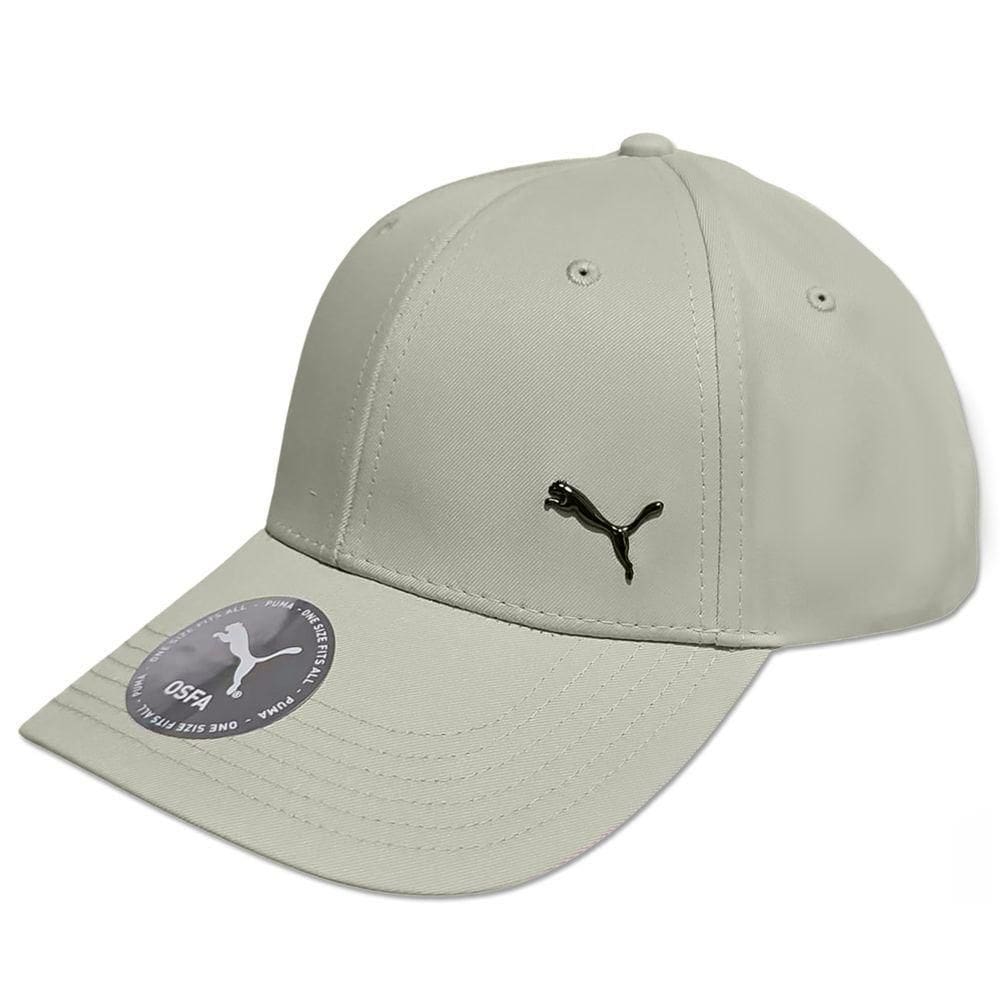 Boné Puma Metal Cat Logo Metal Ajustável Bege Alpine Snow