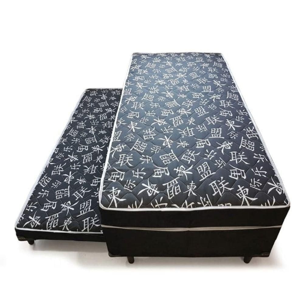 Bicama Solteiro Colchão Conjugado Com Cama Auxiliar 5cm