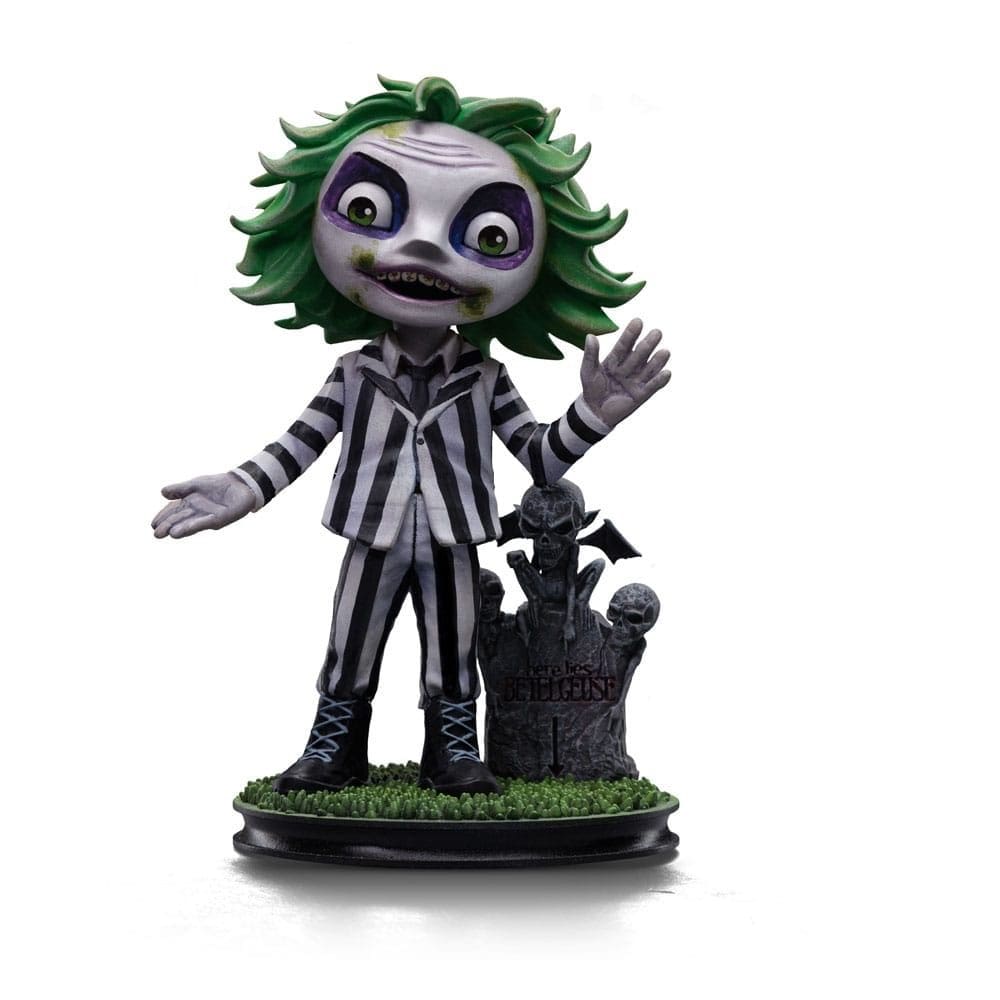 Estatua Beetlejuice Iron Studios Minico Os Fantasmas se Divertem