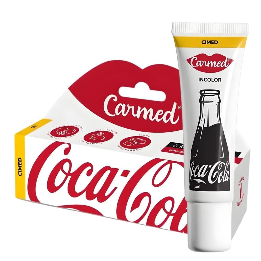 Hidratante Labial Carmed Coca-Cola Incolor 10g