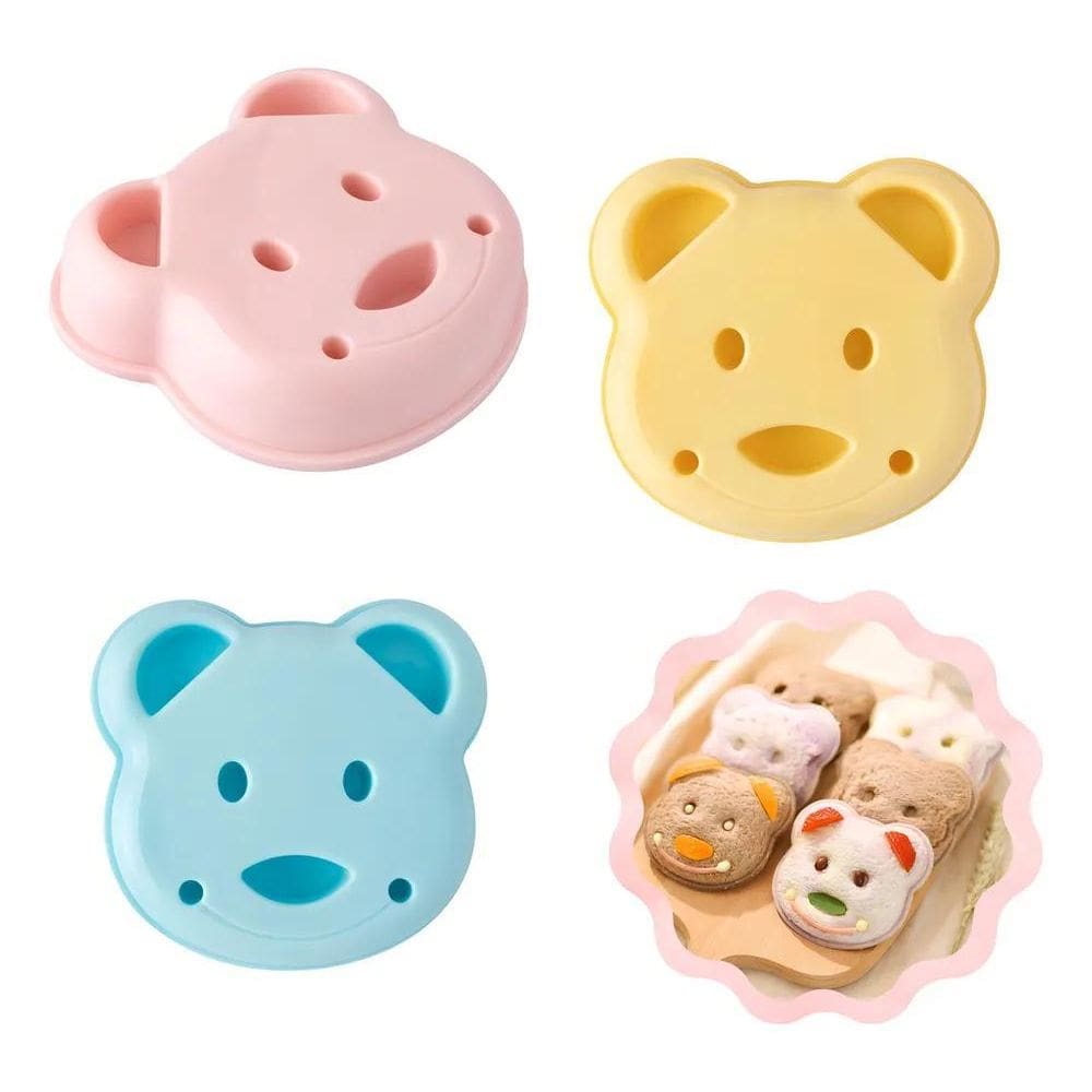 2X Cortador De Sanduíche Molde Forma Infantil Pão Ursinho