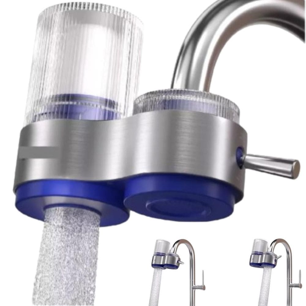 Filtro De Água Portátil Com Duplo Sistema De Filtragem