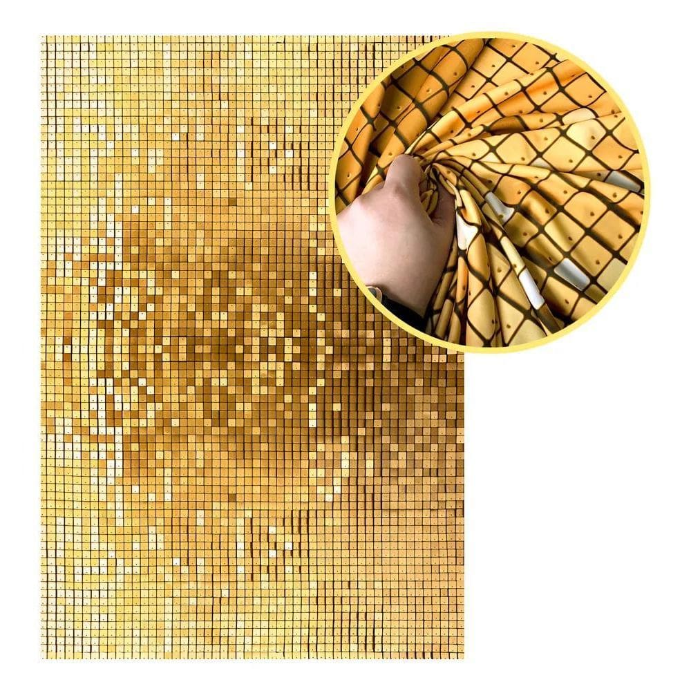 Painel Festa Retangular Vertical Casa Lantejoula Paetê Doura