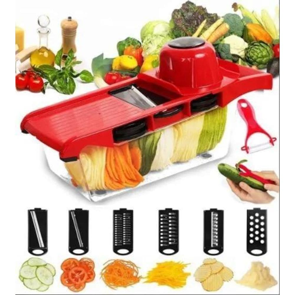 6 Em 1 Mandoline Slicer Nicer E Fatiador Cortador De Legumes