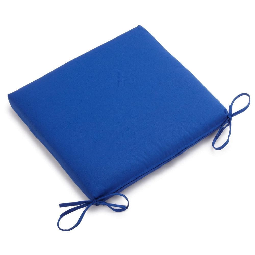 Almofada de cadeira Pillow Blazing Needles Twill 51x48 cm azul royal