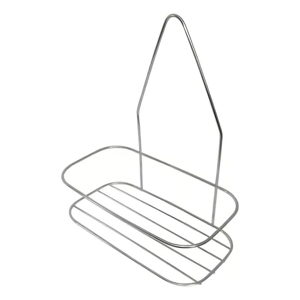 10X Suporte Porta Shampoo Sabonete Simples Cromado Banheiro P