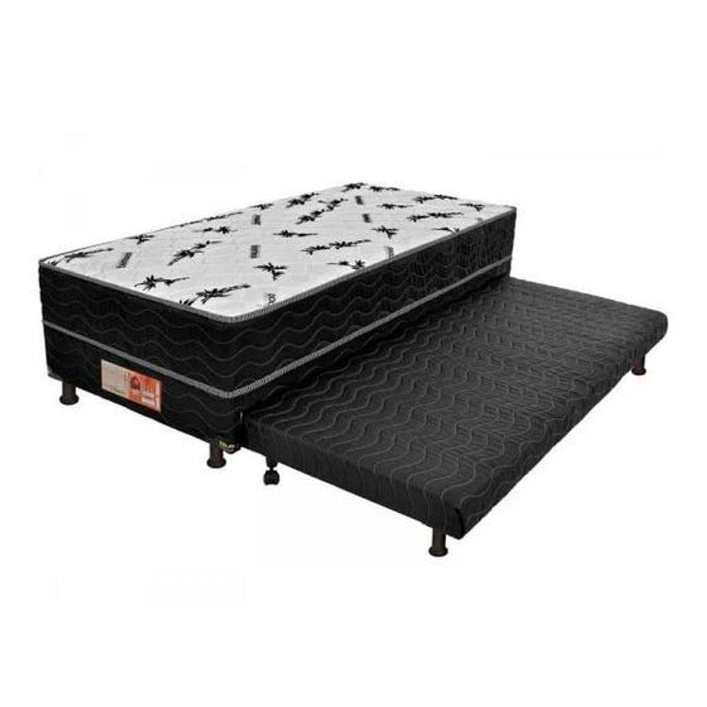 Bicama Solteiro Colchão Conjugado 5cm Com Cama Auxiliar