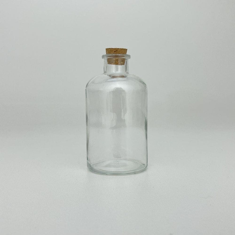 Porta Temperos / Condimentos De Vidro Tampa Rolha 190Ml Lyor