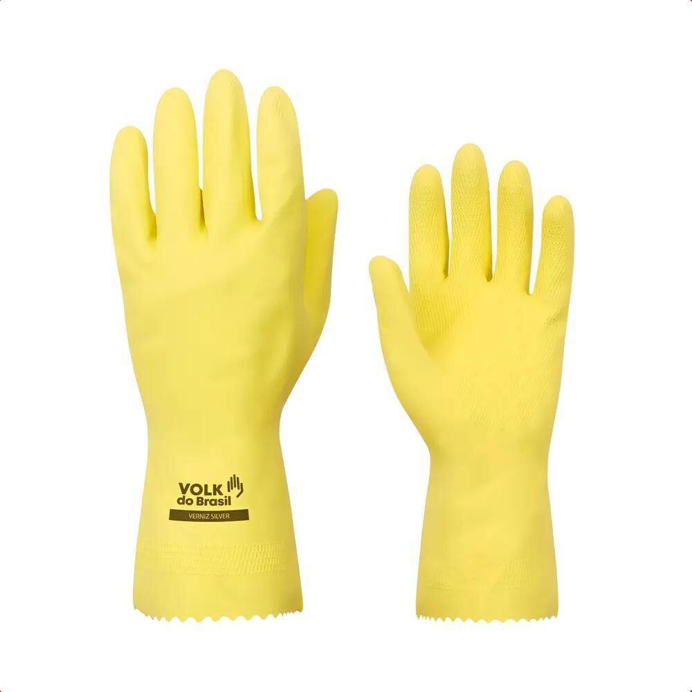 2X Luva Látex Impermeavel Limpeza Domestica Resistente Multi