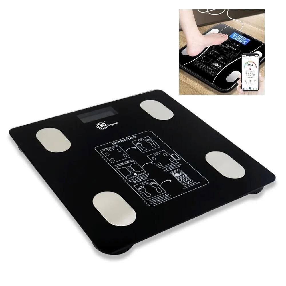 Balanca Corporal Biopedancia Inteligente Bluetooth Digital