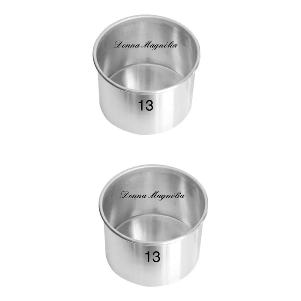 Kit 2  Duas  Assadeira Forma Bolo Redonda Alta 13 X 10 G87