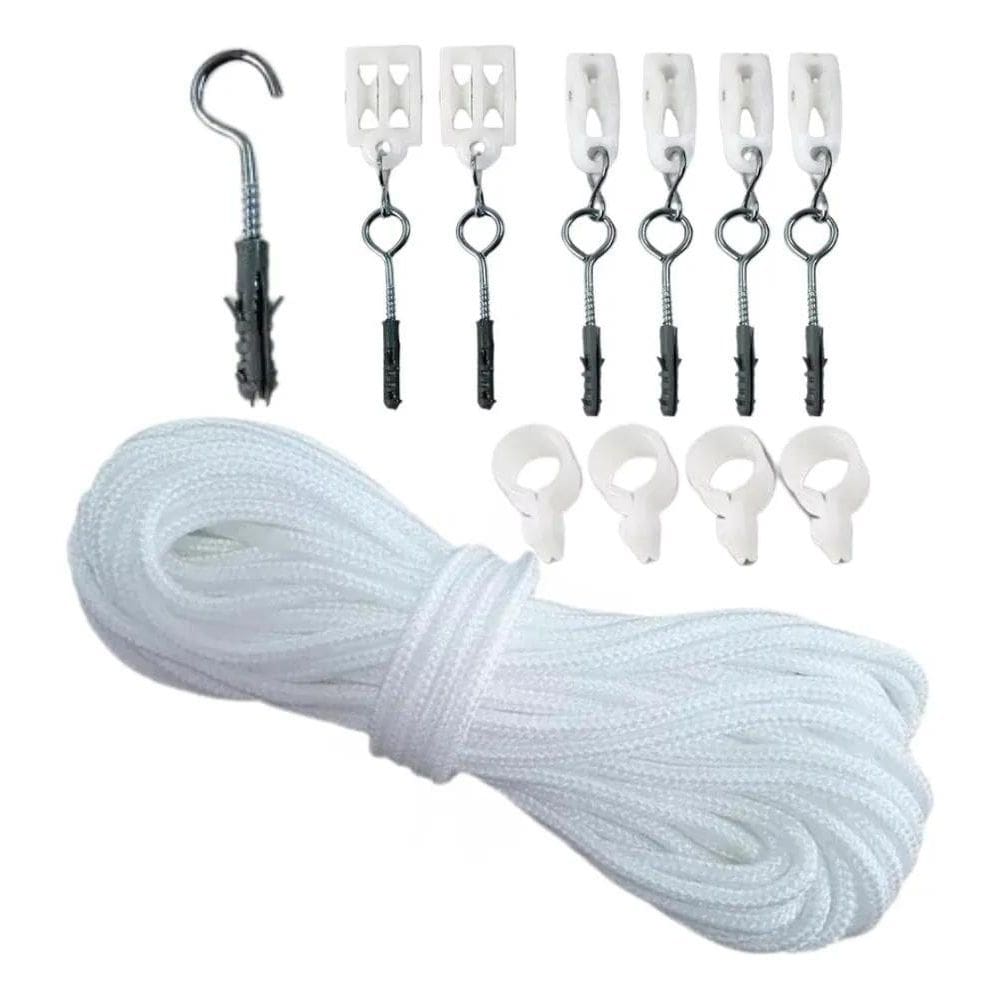 Jogo Completo Para Instalação De Varal De Teto Resistente