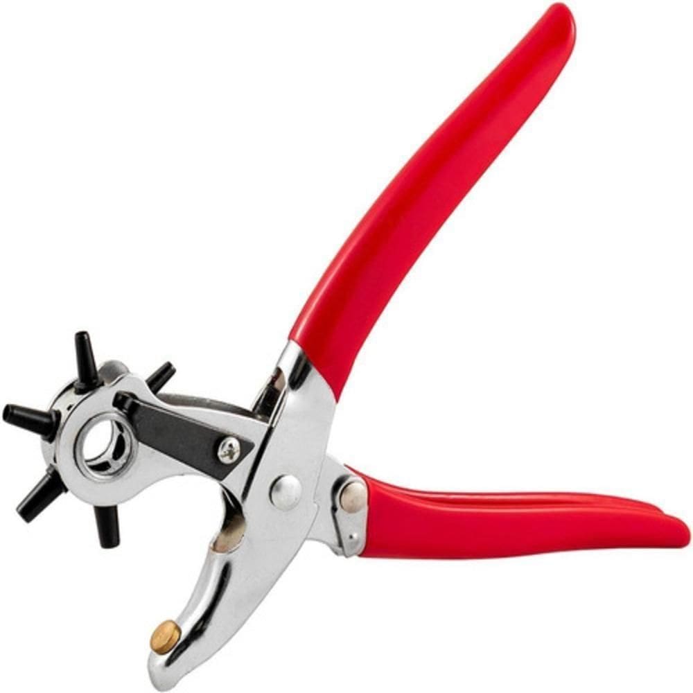 Alicate Furador Couro Vazador Profissional Manual 6 Furos