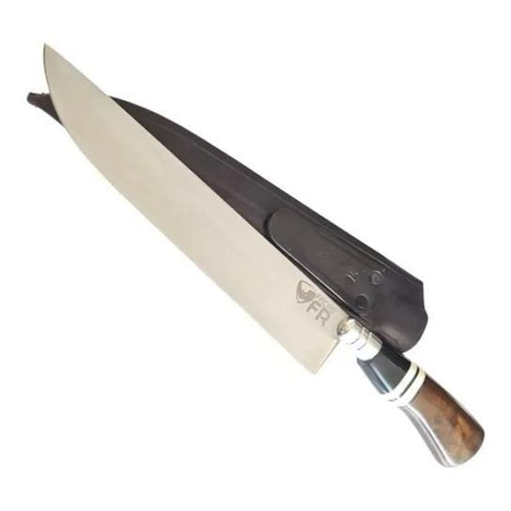 3X Faca Para Churrasco Artesanal Pesca 10 Polegadas Bainha L