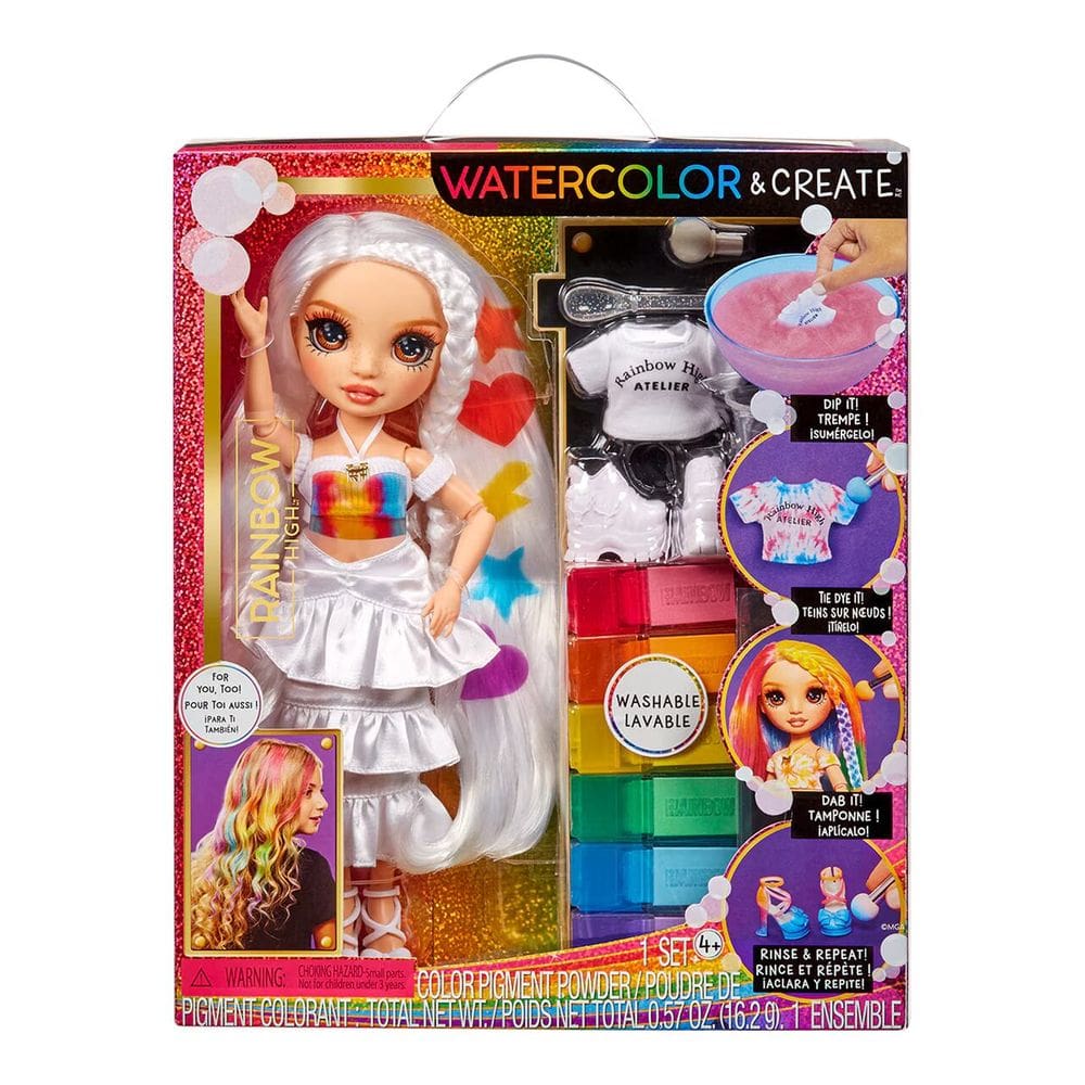 Boneca Rainbow High Criar Fashion Doll Aquarela - MGA