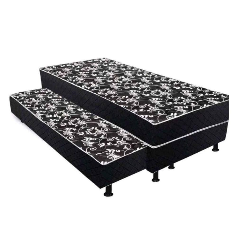 Bicama Solteiro Colchão Conjugado + Cama Auxiliar 5cm