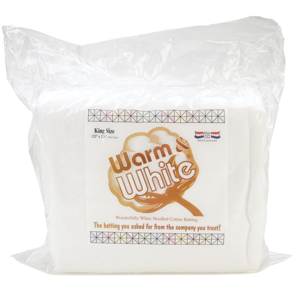 Tecido The Warm Company Warm & White Cotton Batting King 305x315cm