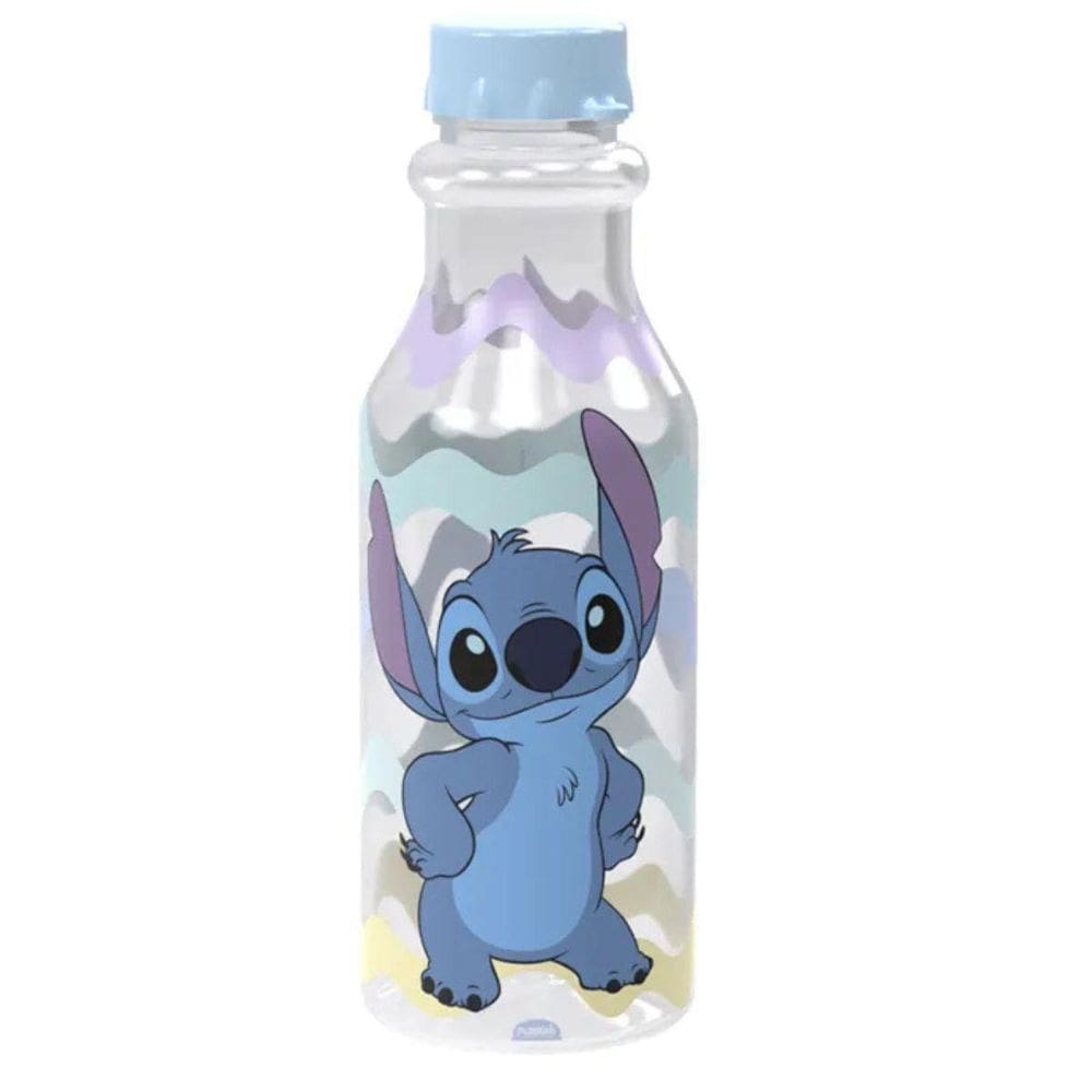 Garrafa De Água Retrô 500 Ml Stitch Disney Infantil Plasútil