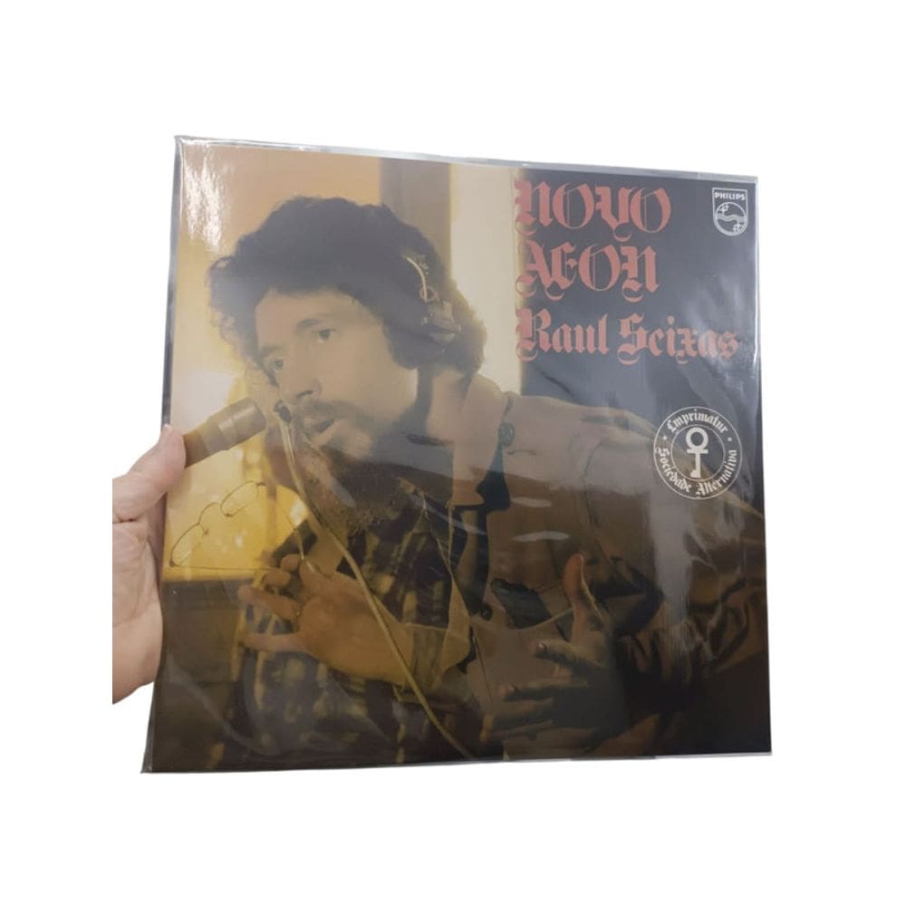 Vinil Raul Seixas - Novo Aeon LP Dourado Translúcido Esfuma