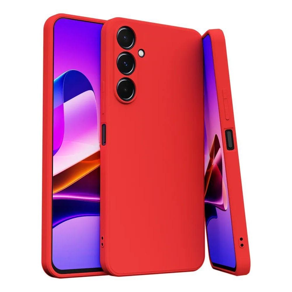 Capa Capinha Para Galaxy S23 Silicone Aveludado Com P Vermel