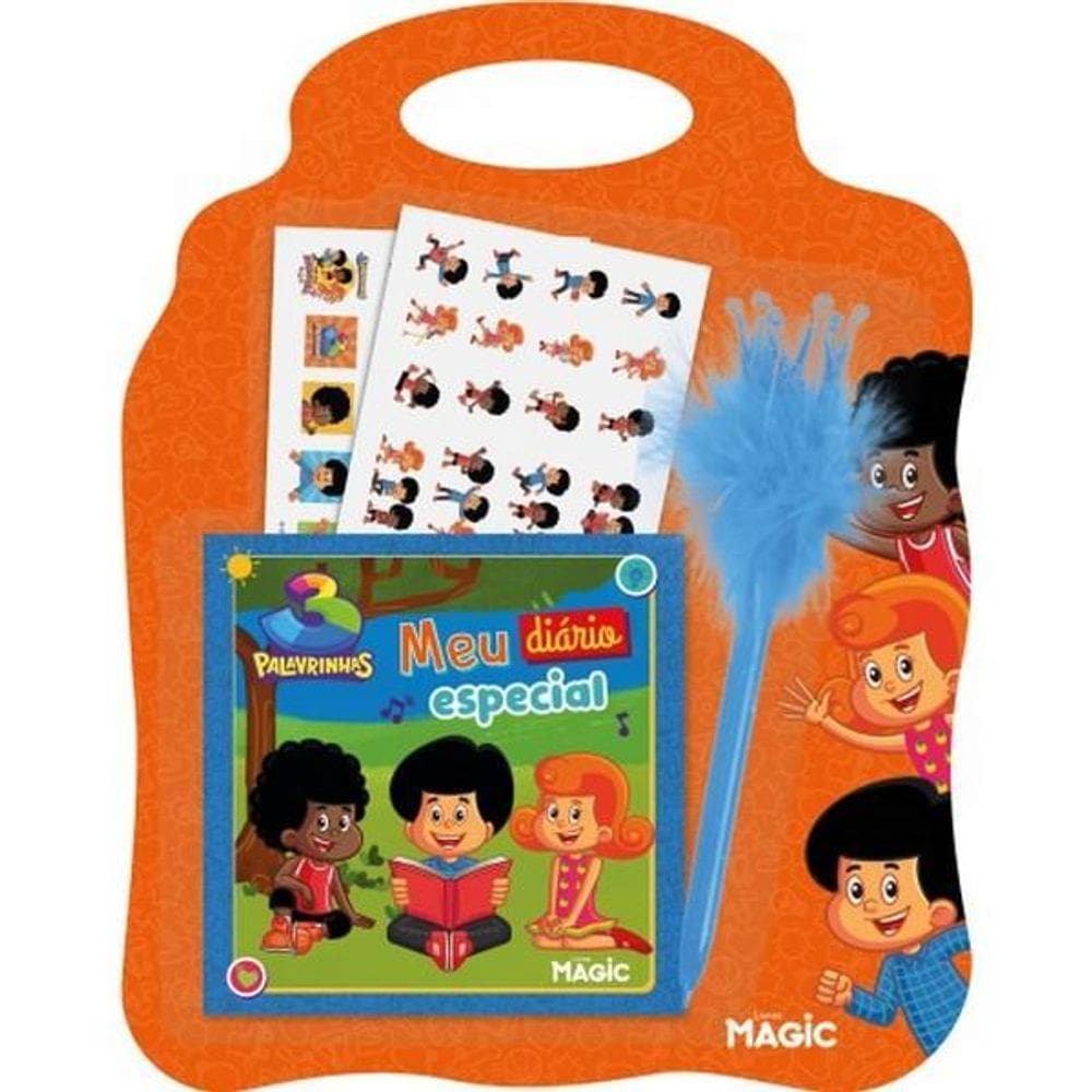 Livro-Diário Especial - 3 Palavrinhas - Magic Kids