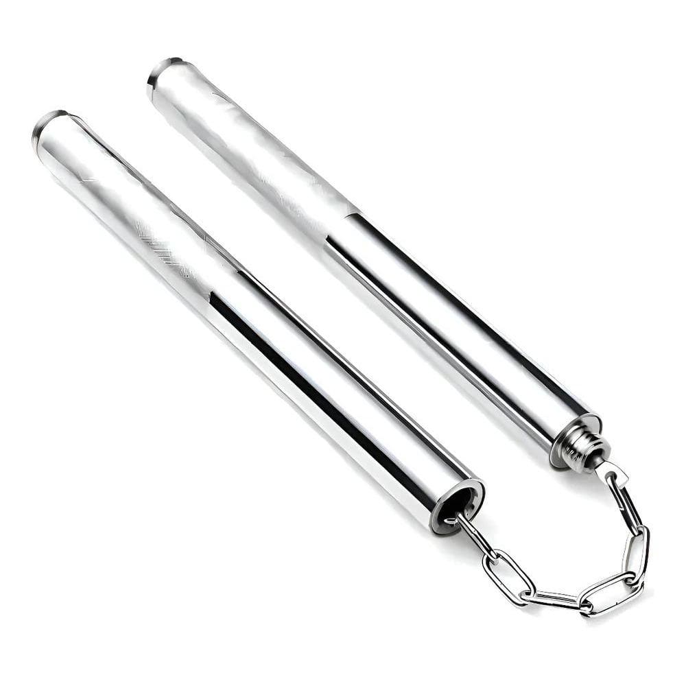 Nunchaku 2 Em 1 Bastão De Aço Kung Fu Karatê Treino 528 Lard