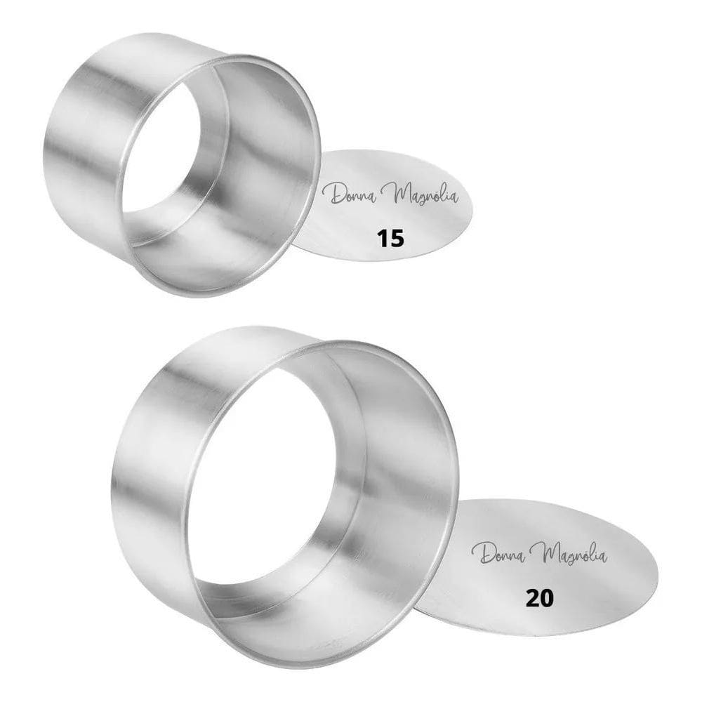 Kit 2 Forma Assadeira Bolo Fundo Removível 15-20 G12