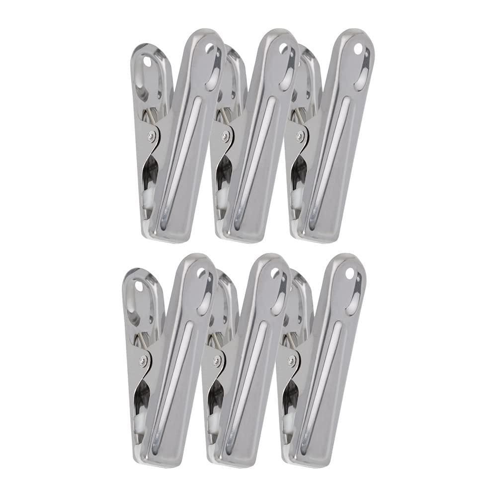 Prendedor De Embalagens Em Aço Inox 6Un - Mimo Style