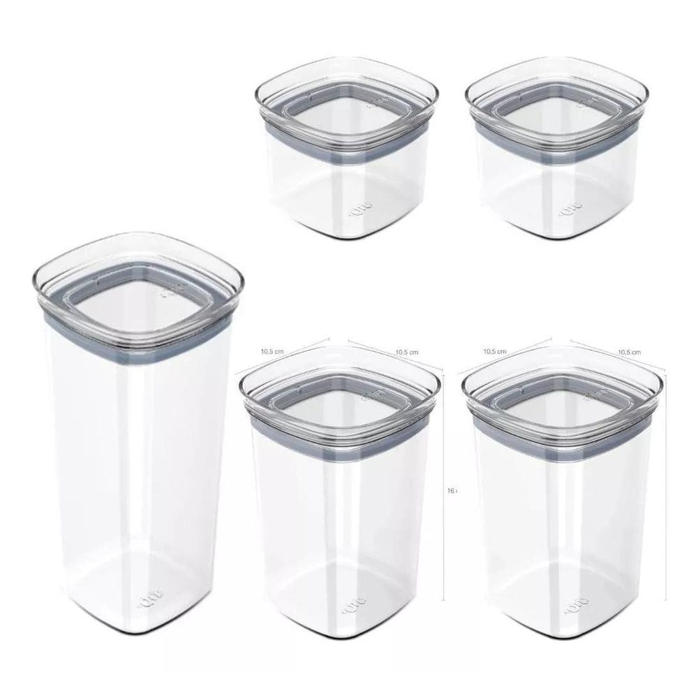 Kit 5 Potes Ob F6198 - Transparante