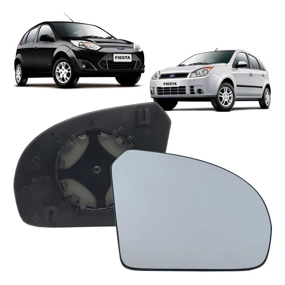 Lente Com Base Retrovisor Fiesta 2003/2012 Sedan