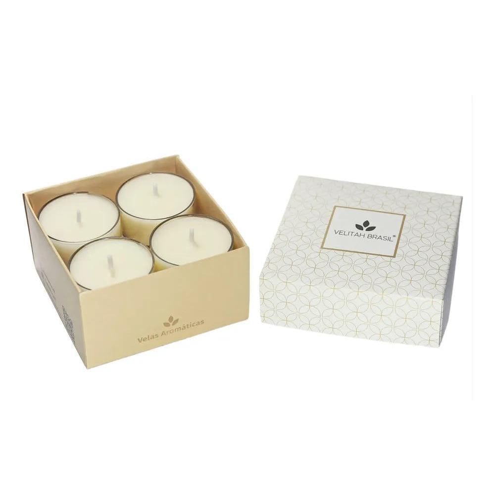 Velitah Brasil Vela Aromática Premium Baunilha 4 Unidades Mi