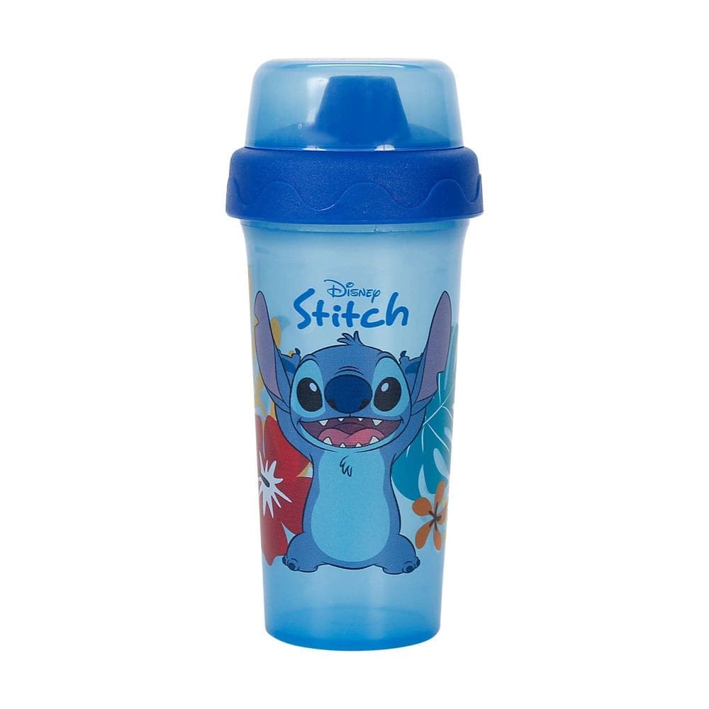 Copo Premium com Válvula Redutora de Pingos Stitch 340ml Dermiwil