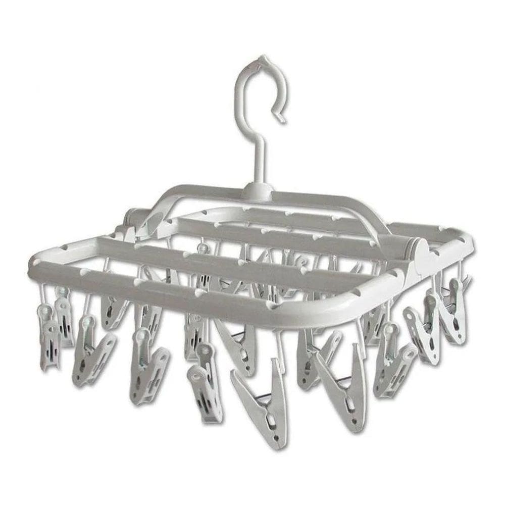 Varal Retratil Calcinha Cueca Meias Multiuso 26 Prendedores