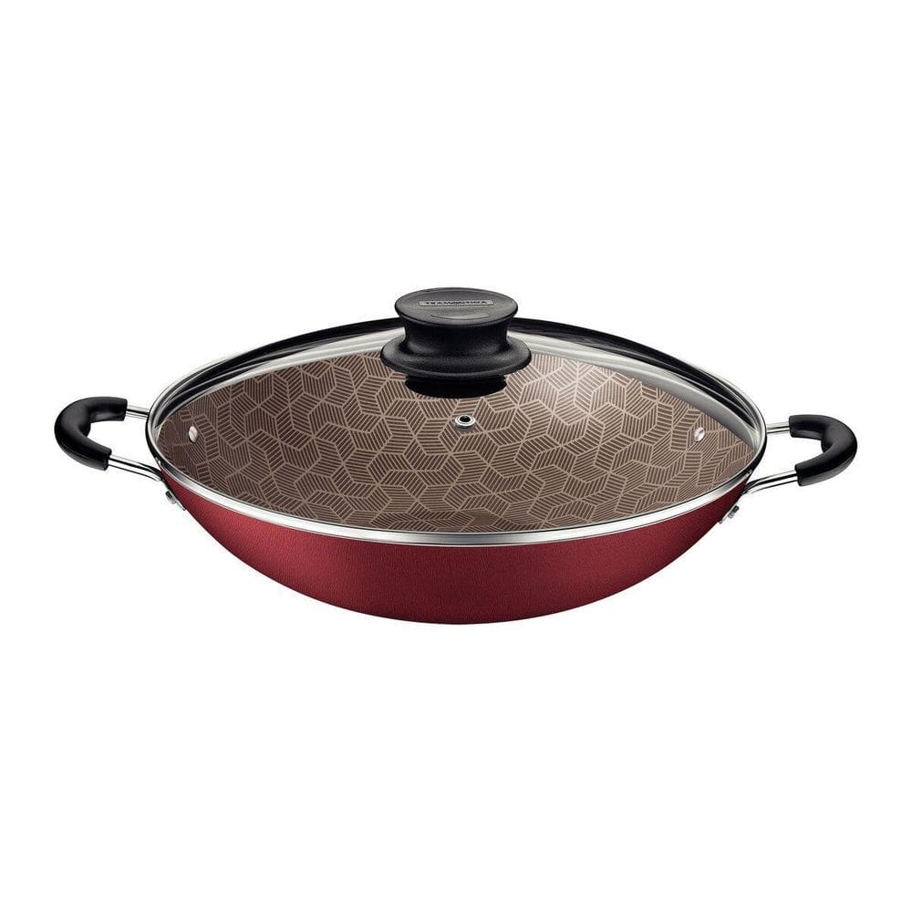 Panela Wok 32Cm 4,4L Paris Verm Antiaderente Tramontina