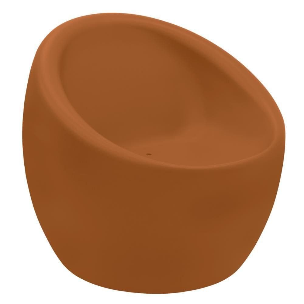 Poltrona Tramontina Oca Em Polietileno Laranja Caqui