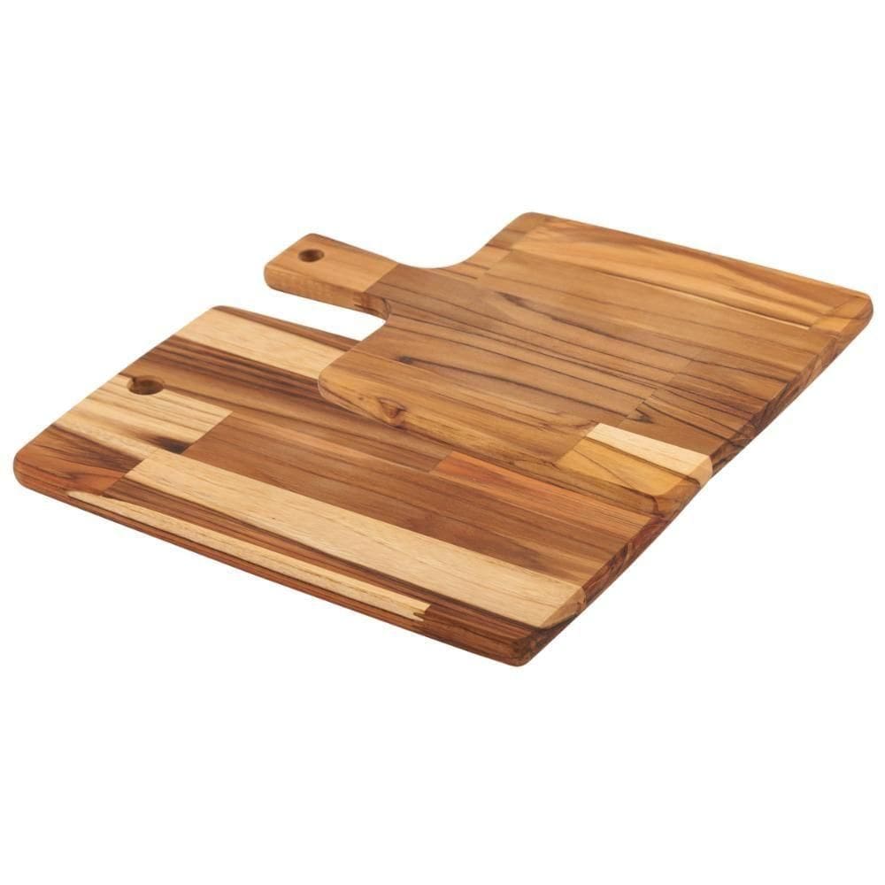 Kit Tramontina 2 Tábuas Kitchen Em Madeira Teca Fsc Com Acabamento Em Óleo Mineral